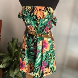 NWT Candies floral strapless dress